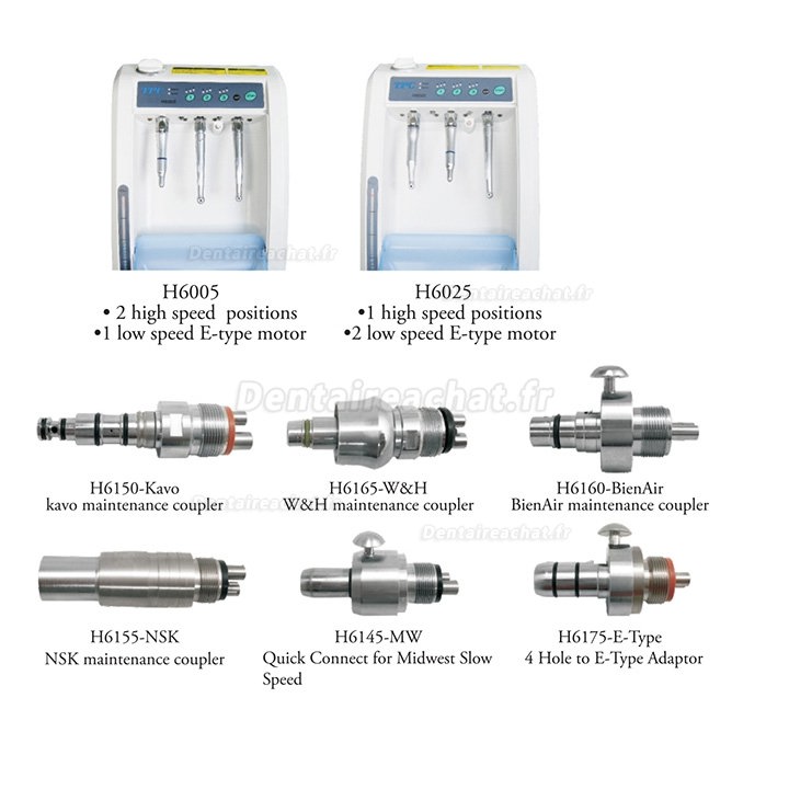 TPC H6000/H6005/H6025 Nettoyage et lubrification pièce à main